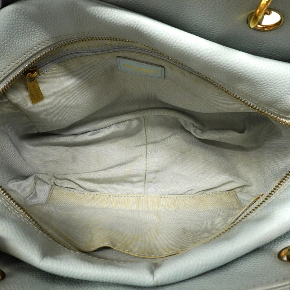 CHANEL Blue Caviar Leather Tote Bag - Picture 4 of 14